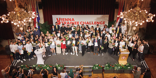Die diesjährigen Preisträgerinnen und Preisträger der VIENNA TRAINEE CHALLENGE (VTC)