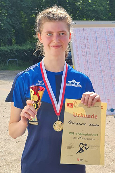 Nadin Hofinger, Gewinnerin KUS-Frühlingslauf 2024