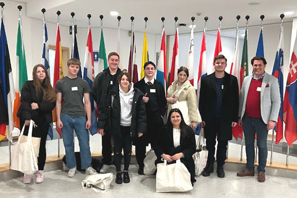 Schüler der BS H@A besuchen das Parlamentarium der EU in Brüssel.