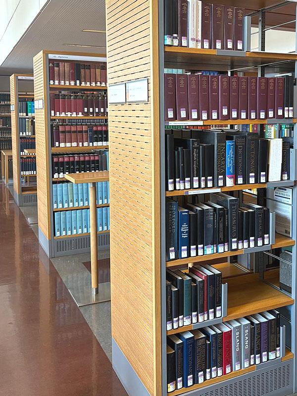 In der Bibliothek.