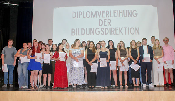 Diplomverleihung der Bildungsdirektion